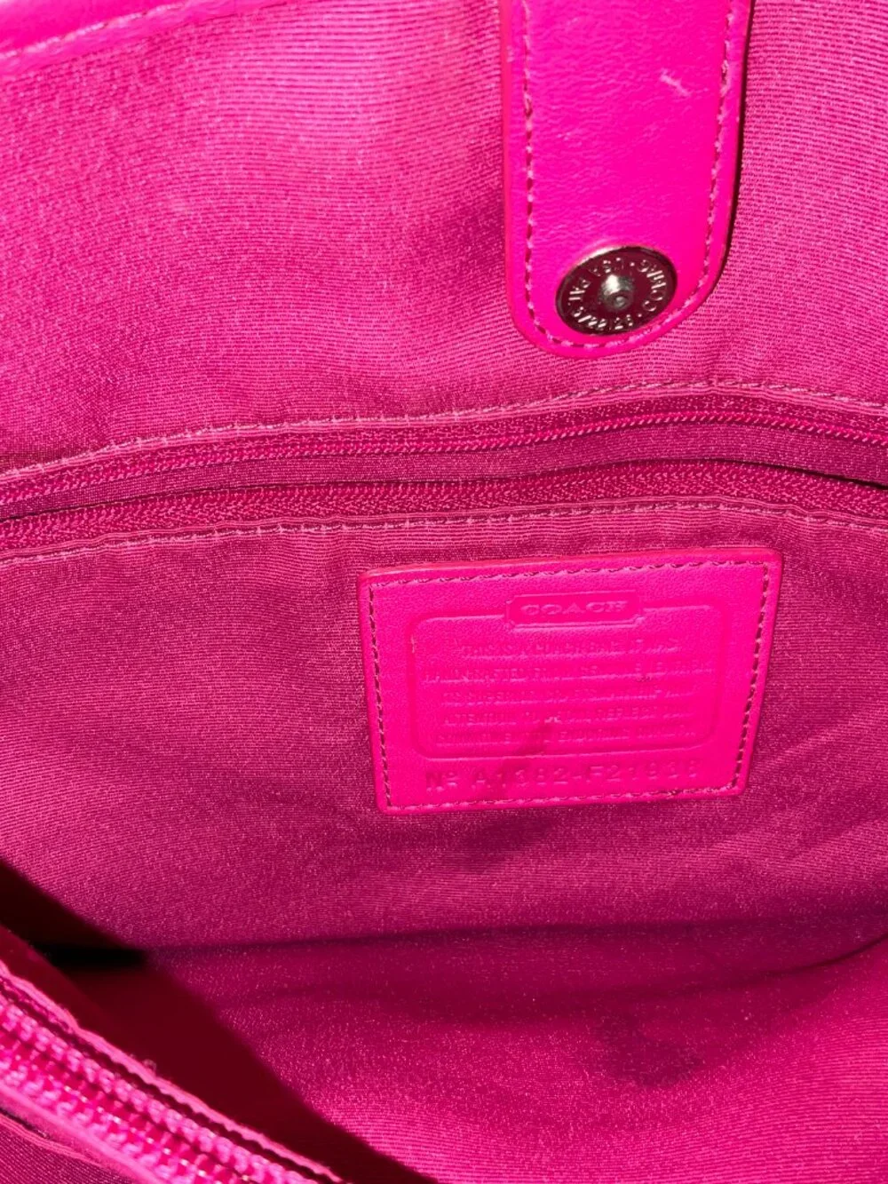 Coach Carryall Tote F21938 Leather Tote Bag